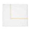 Sferra Grande Hotel White/Banana Duvet Cover