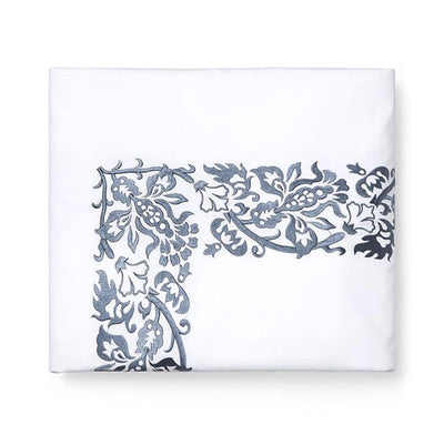 Sferra Saxon Indigo Duvet Cover