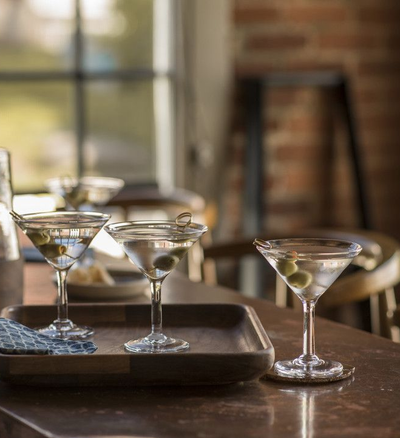 Simon Pearce Ascutney Martini Glass