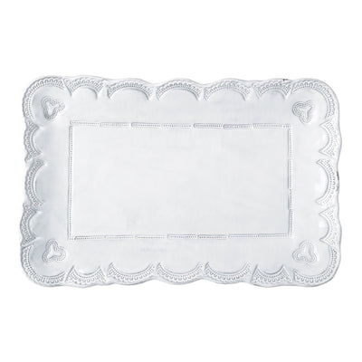 Vietri Incanto Lace Small Rectangular Platter