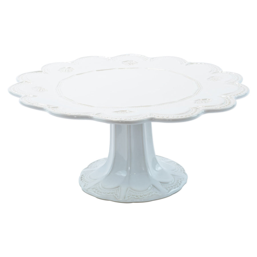 Vietri Incanto Stone Lace Large Cake Stand