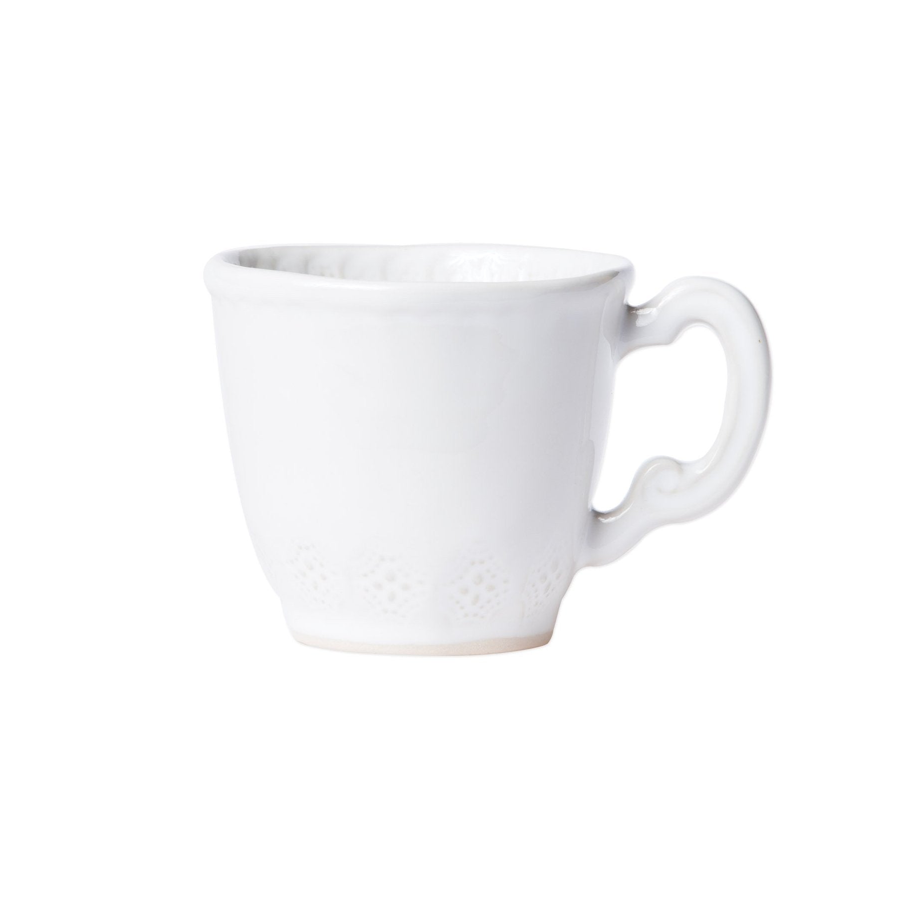 Vietri Incanto Stone White Lace Mug