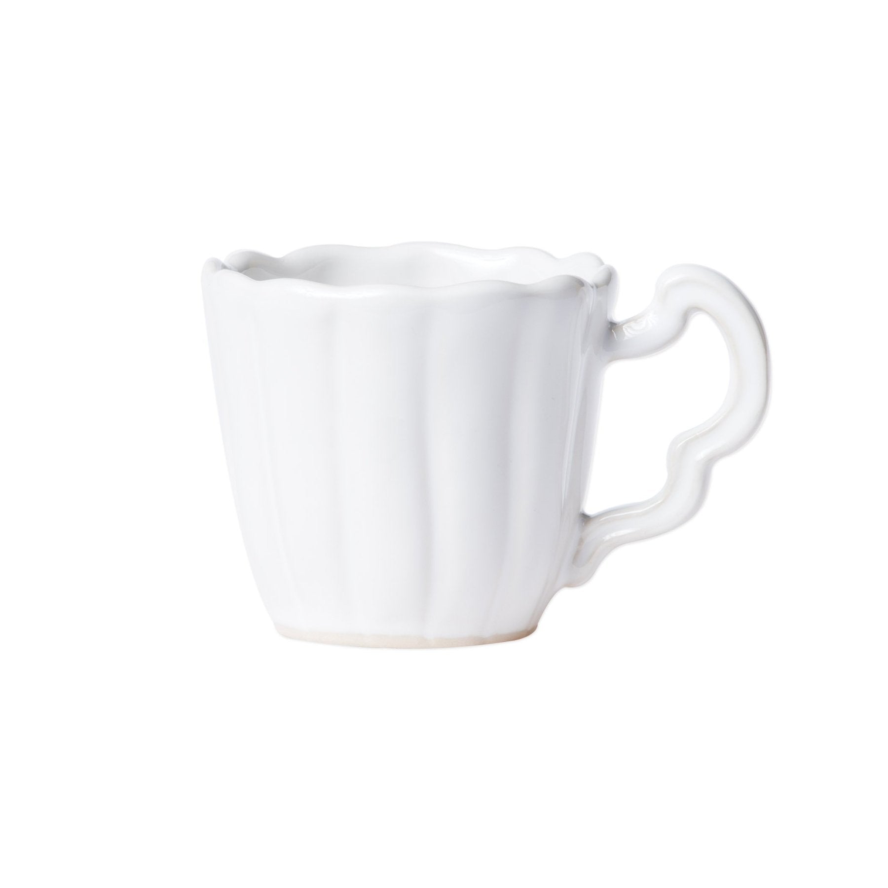Vietri Incanto Stone White Scallop Mug