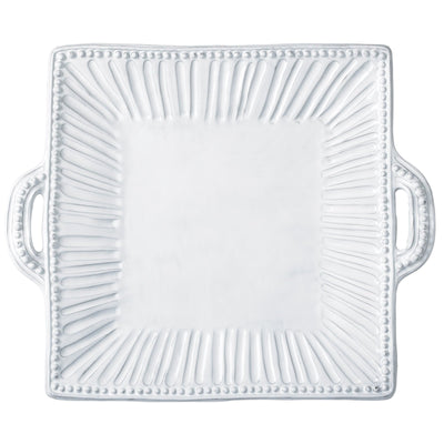 Vietri Incanto Stripe Square Handled Platter