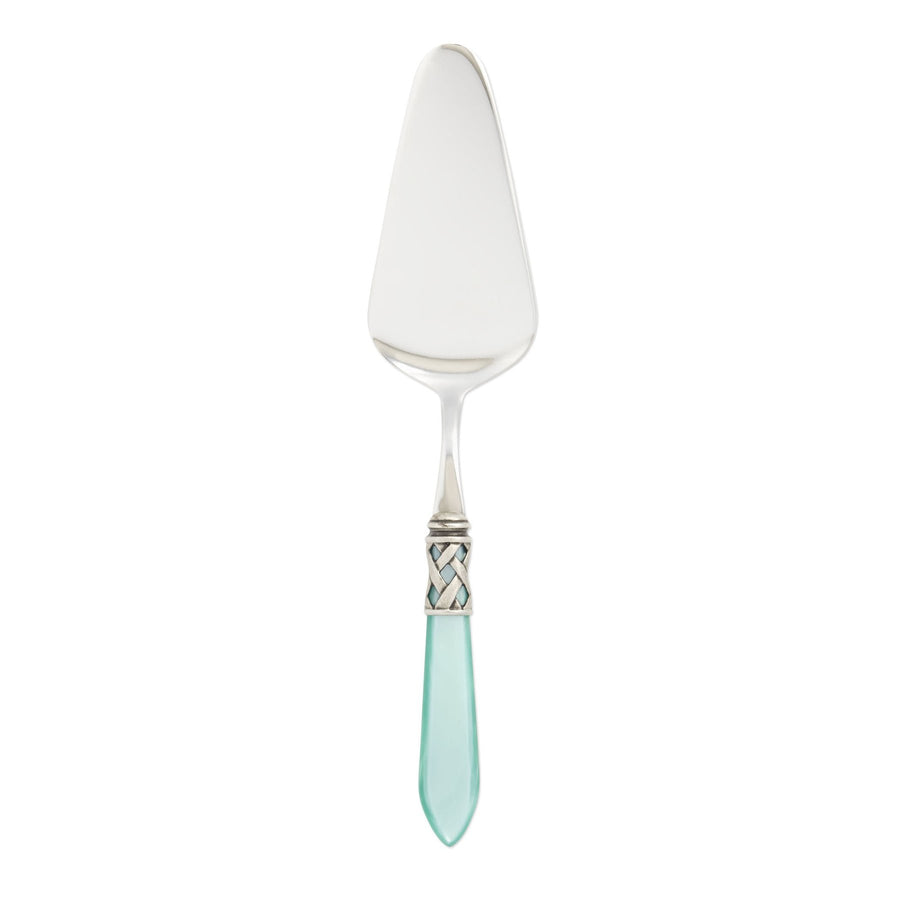 Vietri Aladdin Antique Aqua Pastry Server
