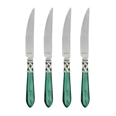 Vietri Aladdin Antique Green Steak Knives