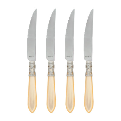 Vietri Aladdin Antique Ivory Steak Knives