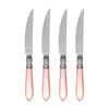 Vietri Aladdin Antique Light Pink Steak Knives