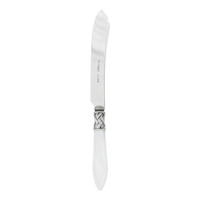 Vietri Aladdin Antique White Cake Knife