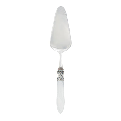 Vietri Aladdin Antique White Pastry Server