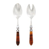 Vietri Aladdin Brilliant Tortoise Salad Server Set