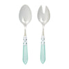 Vietri Aladdin Brilliant Aqua Salad Server Set