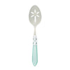 Vietri Aladdin Brilliant Aqua Slotted Serving Spoon