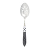 Vietri Aladdin Brilliant Charcoal Slotted Serving Spoon