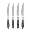 Vietri Aladdin Brilliant Charcoal Steak Knives