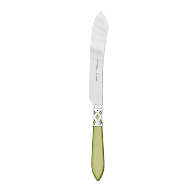 Vietri Aladdin Brilliant Chartreuse Cake Knife