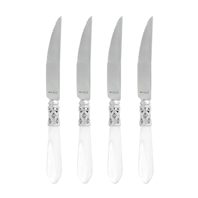 Vietri Aladdin Brilliant Clear Steak Knives