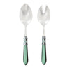 Vietri Aladdin Brilliant Green Salad Server Set