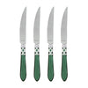 Vietri Aladdin Brilliant Green Steak Knives