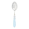 Vietri Aladdin Brilliant Light Blue Slotted Serving Spoon