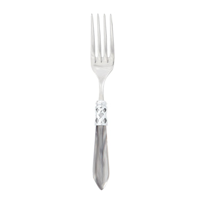 Vietri Aladdin Brilliant Light Gray Serving Fork
