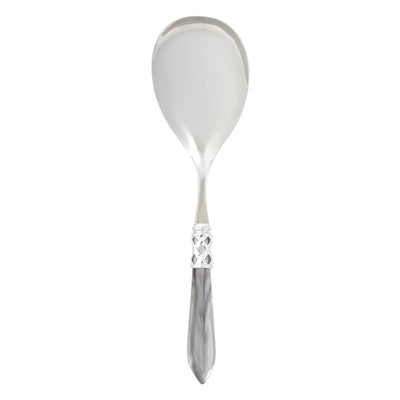 Vietri Aladdin Brilliant Light Gray Serving Spoon