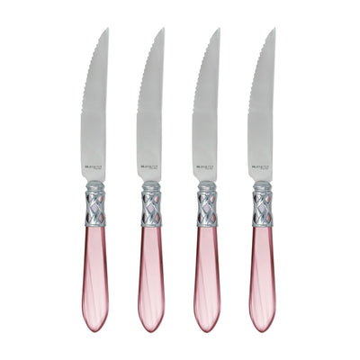 Vietri Aladdin Brilliant Lilac Steak Knives