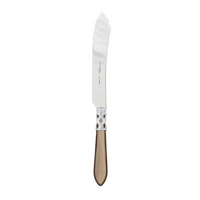 Vietri Aladdin Brilliant Taupe Cake Knife