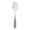 Vietri Aladdin Brilliant Taupe Slotted Serving Spoon