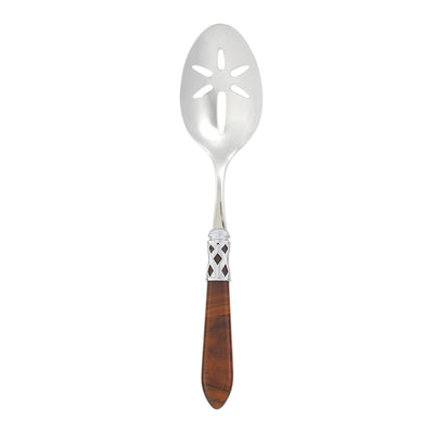 Vietri Aladdin Brilliant Tortoiseshell Slotted Serving Spoon