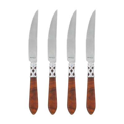 Vietri Aladdin Brilliant Tortoise Steak Knives