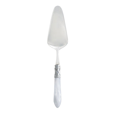 Vietri Aladdin Brilliant White Pastry Server