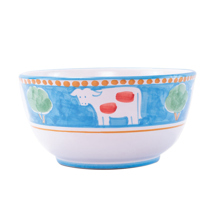 Vietri Campagna Mucca Deep Serving Bowl