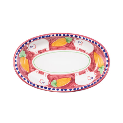 Vietri Campagna Porco Small Oval Tray