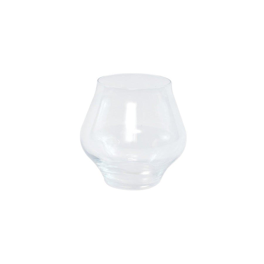Vietri Contessa Stemless Clear Wine Glass