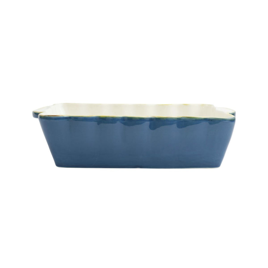 Vietri Italian Blue Medium Rectangular Baker