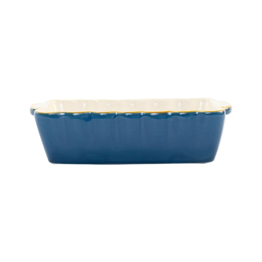 Vietri Italian Blue Small Rectangular Baker