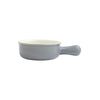 Vietri Italian Gray Small Round Baker with Large Handle