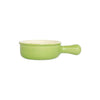 Vietri Italian Green Small Round Baker with Large Handle