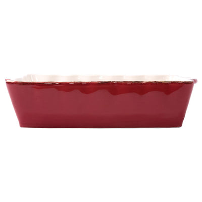 Vietri Italian Red  Large Rectangular Baker