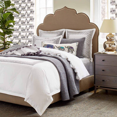 John Robshaw Vivada Gray Coverlet Set