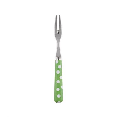 Sabre Paris White Dots Garden Green Cocktail Fork