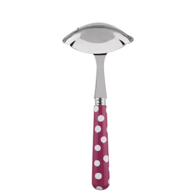 Sabre Paris White Dots Fuchsia Gravy Ladle