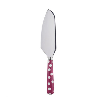 Sabre Paris White Dots Fuchsia Pie Server