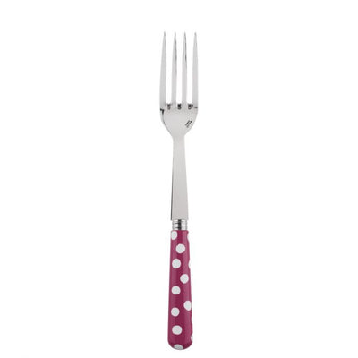 Sabre Paris White Dots Fuchsia Serving Fork