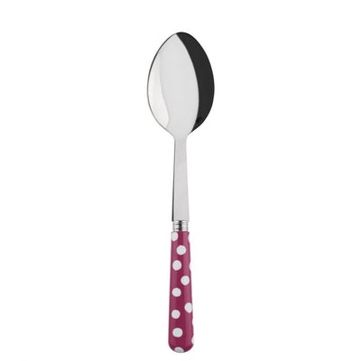 Sabre Paris White Dots Fuchsia Serving Spoon