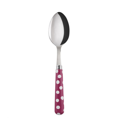 Sabre Paris White Dots Fuchsia Soup Spoon