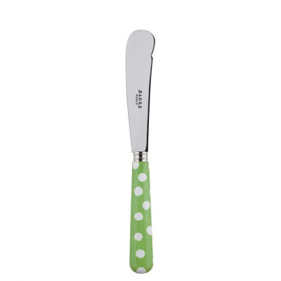 Sabre Paris White Dots Garden Green Butter Knife