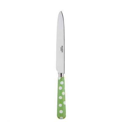Sabre Paris White Dots Garden Green Dinner Knife