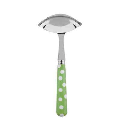 Sabre Paris White Dots Garden Green Gravy Ladle